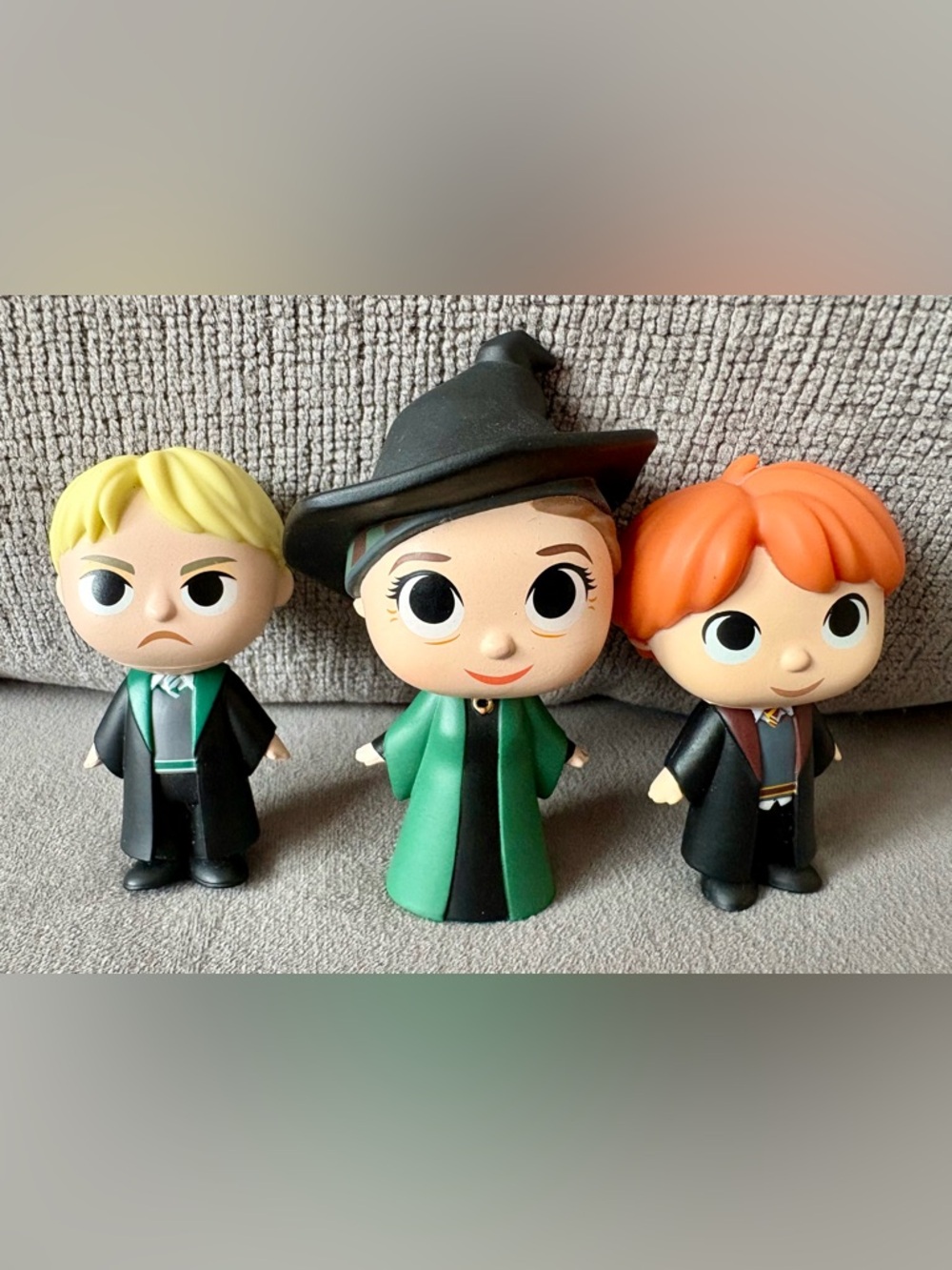 Harry Potter Lot Of 3 Professor McGonagall Drako Ron Funko Mystery Minis 1/72